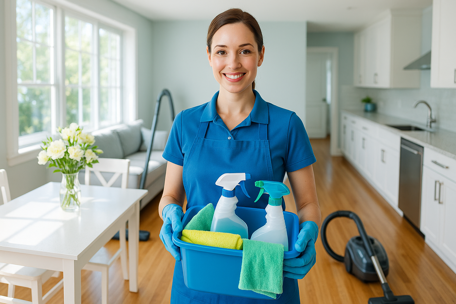 create a image for a house cleaning business